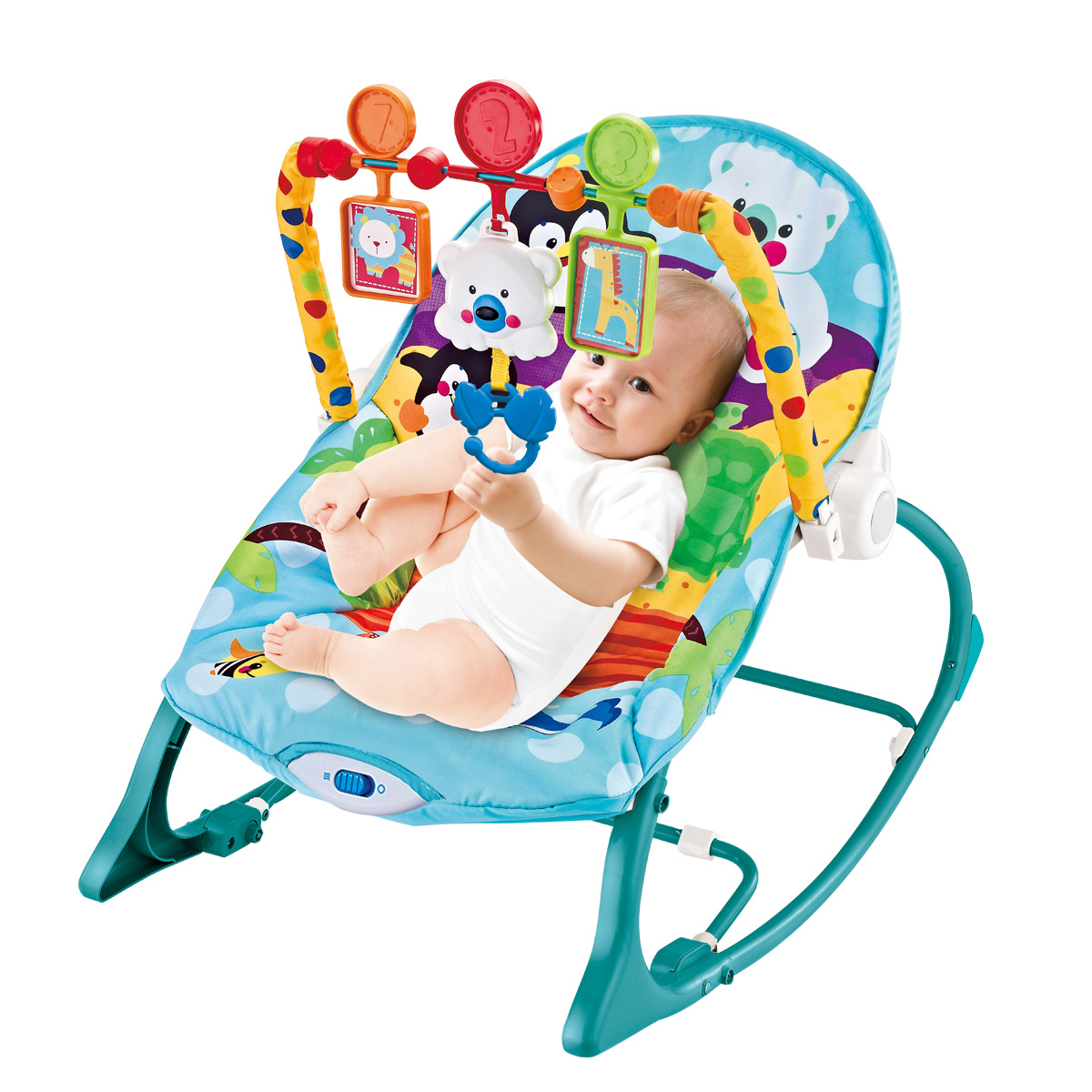 Cadeira de Descanso Musical FunTime New 18kgs Azul-MaxiBaby - Imagem 2