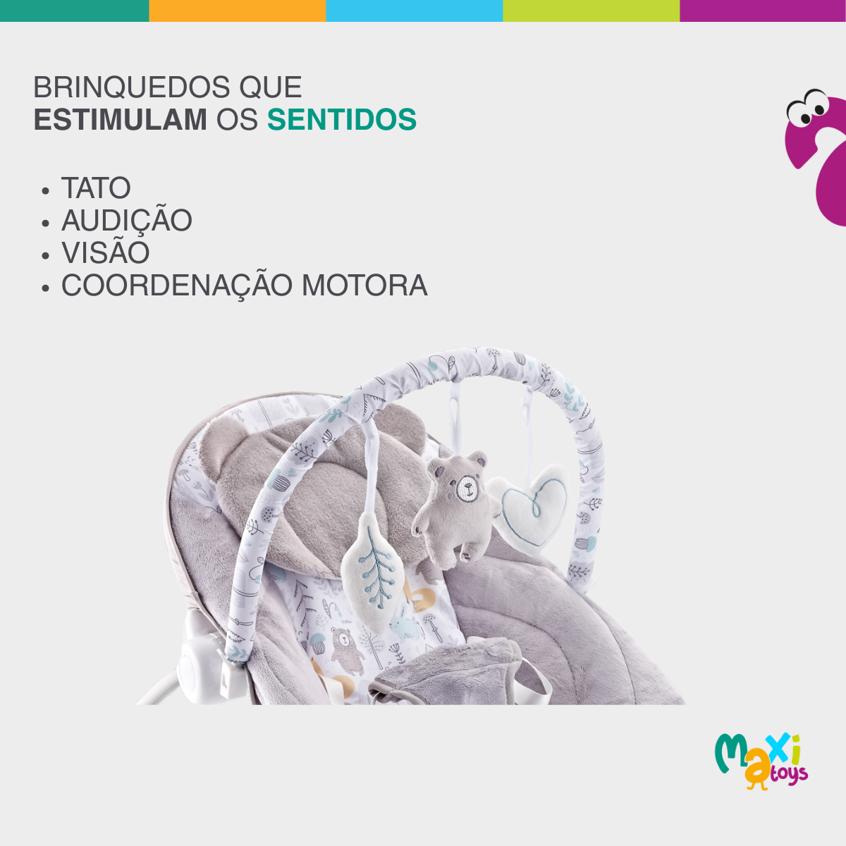 Cadeira de Descanso Bebê Musical FunTime Teddy CZ Maxi Baby - Imagem 6