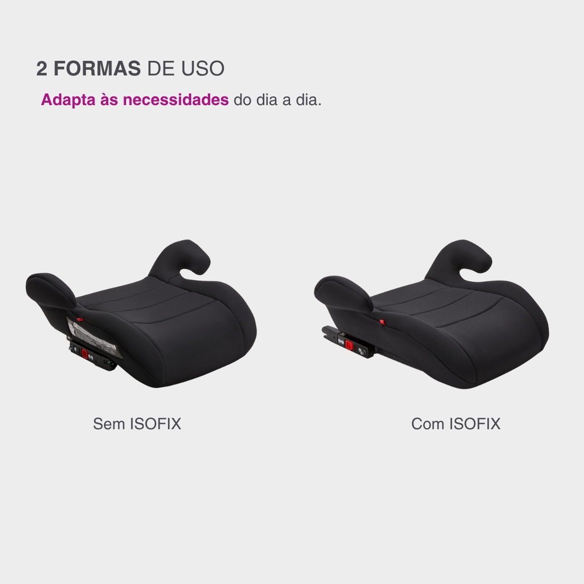 Assento De Carro Infantil Isofix Fix Fit Preto Replay Kids - Imagem 5