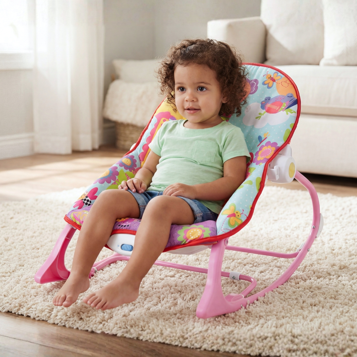 Cadeira de Descanso Musical FunTime New 18kgs Rosa-Maxi Baby - Imagem 5