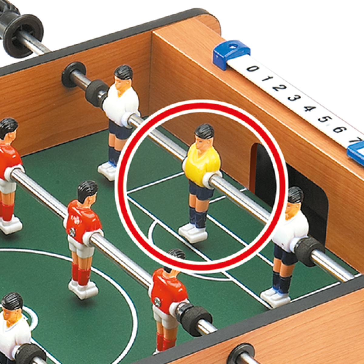 Mesa de Pebolim Infantil Mini Jogo de Futebol - Maxi Toys - Imagem 9