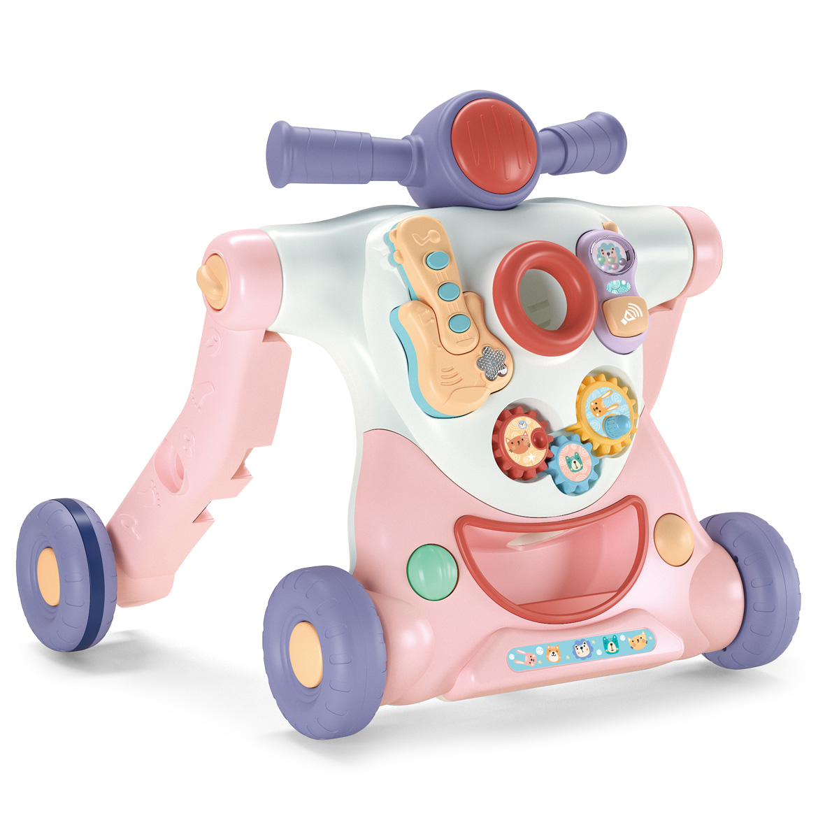 Andador Triciclo e Patinete Infantil Meu Robô Rosa Maxibaby - Imagem 2