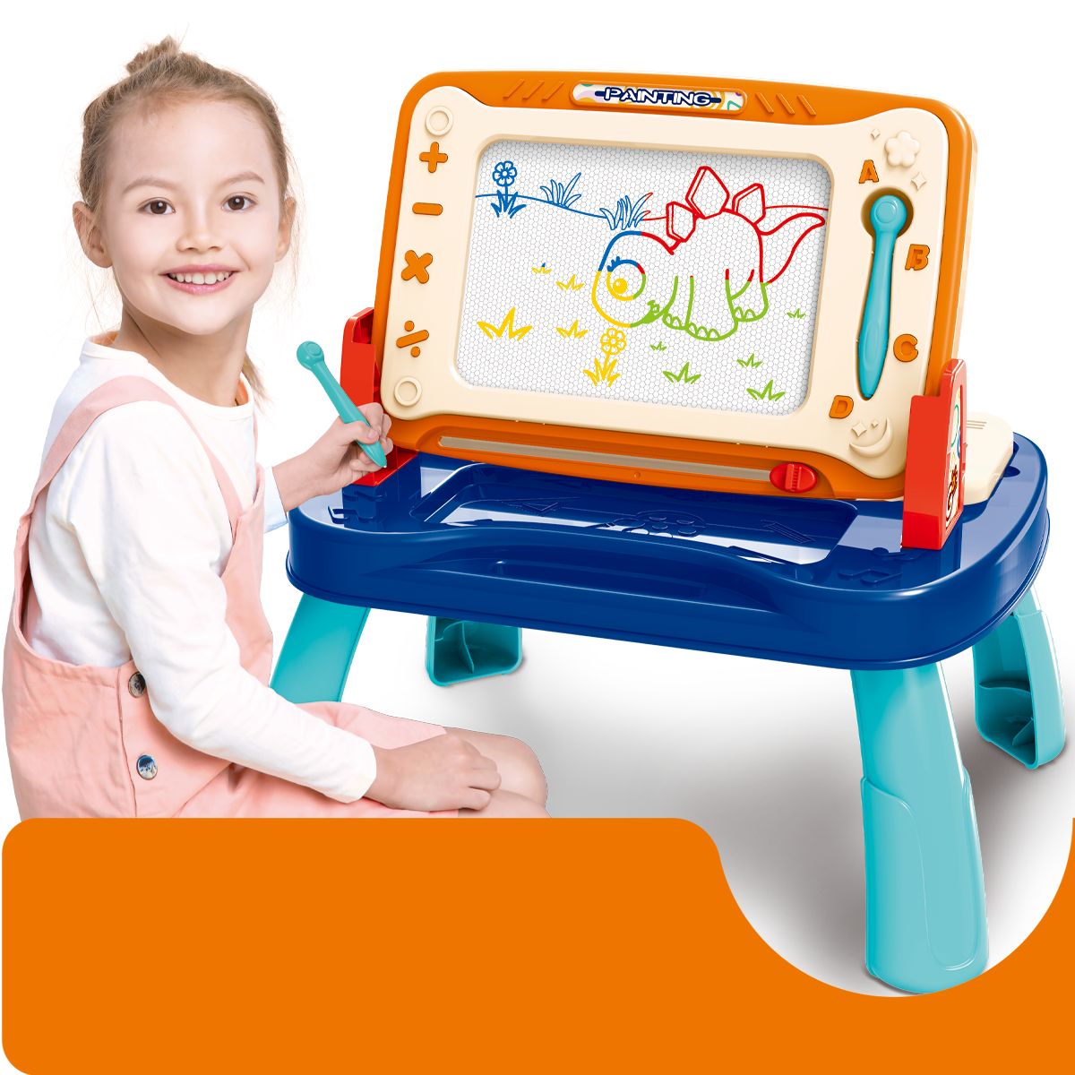 Lousa Mágica Infantil Divertida com Piano Musical Maxi Toys - Imagem 2