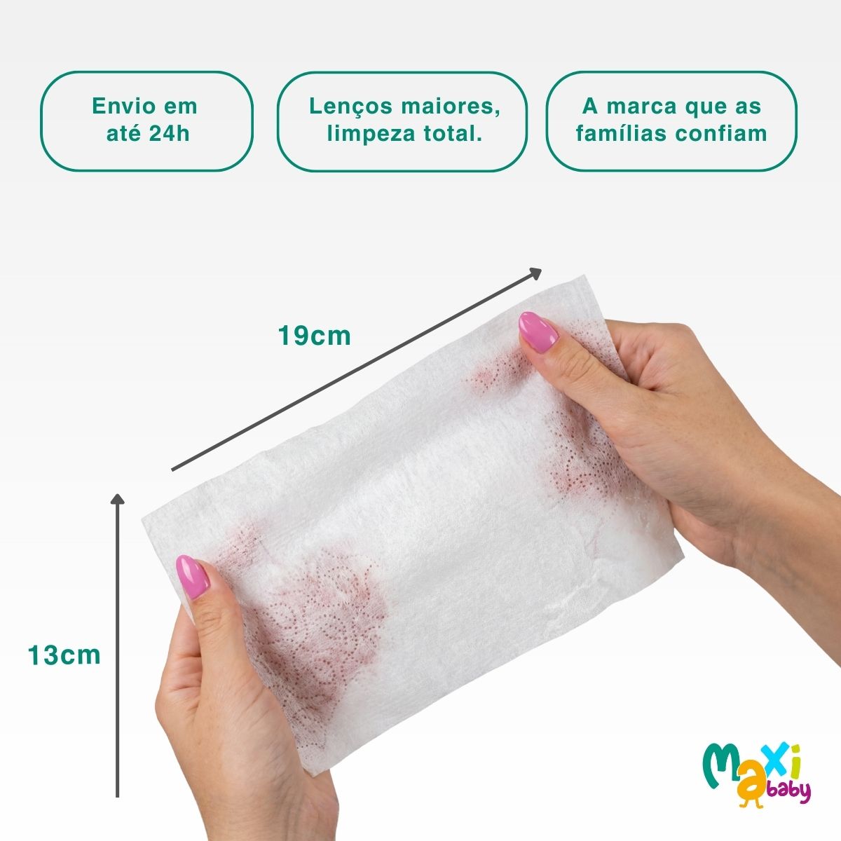 Kit 12 Toalhas Umedecidas Hipoalergênico 50un Cada Maxi Baby - Imagem 8