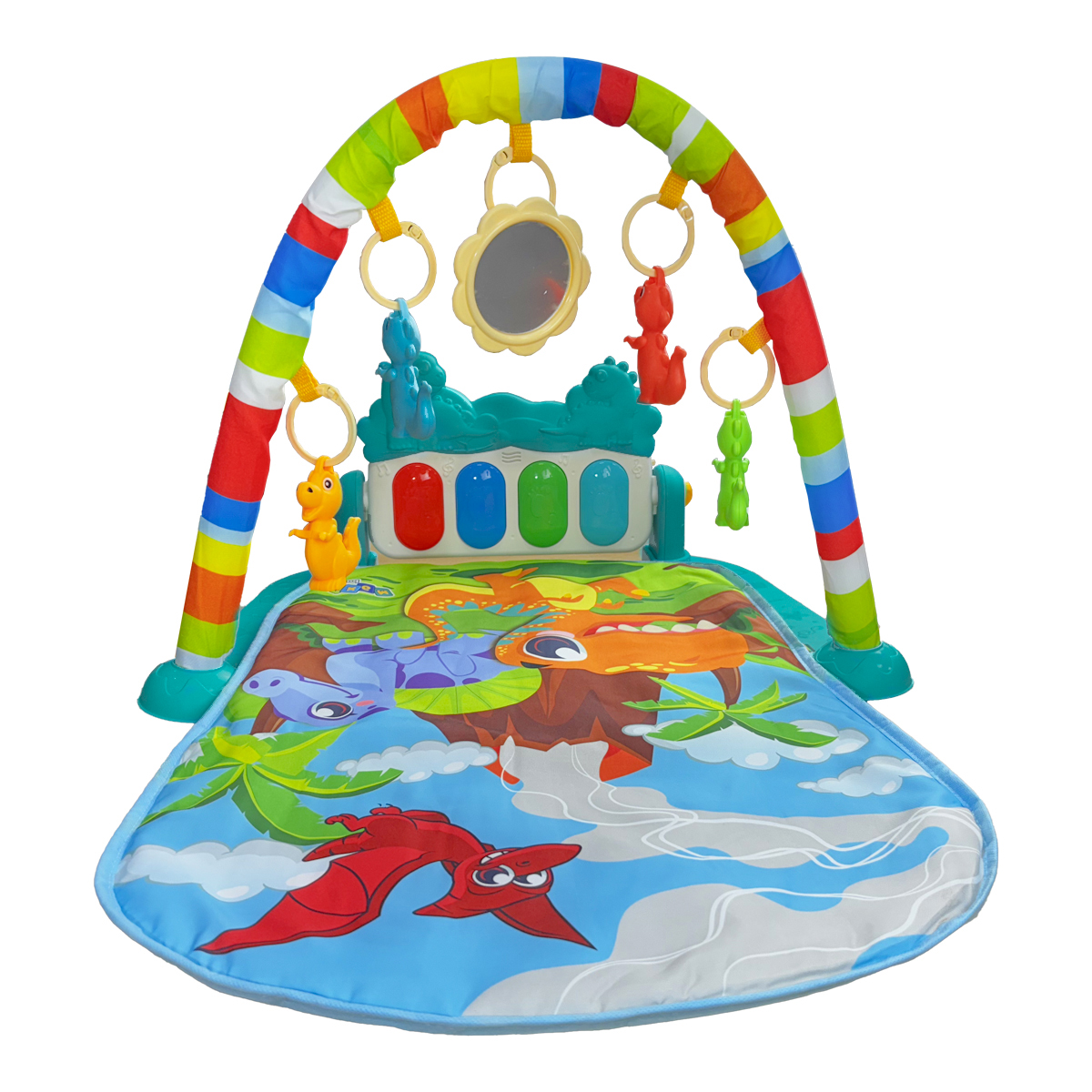 Tapete de Atividades Para Bebê Piano Funny Dino Maxi Baby - Imagem 7