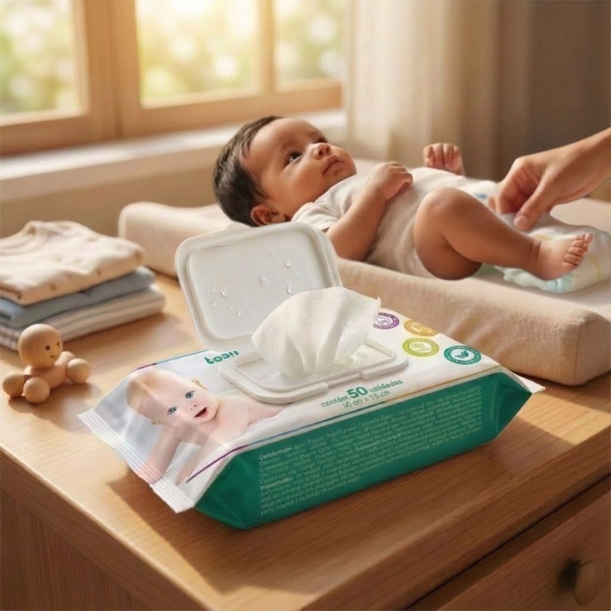 Kit 12 Toalhas Umedecidas Hipoalergênico 50un Cada Maxi Baby - Imagem 5