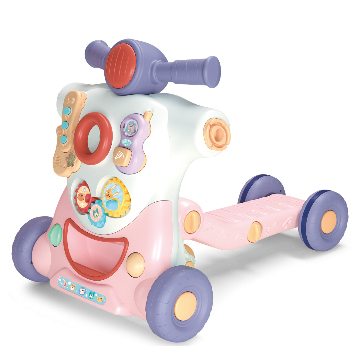 Andador Triciclo e Patinete Infantil Meu Robô Rosa Maxibaby - Imagem 4