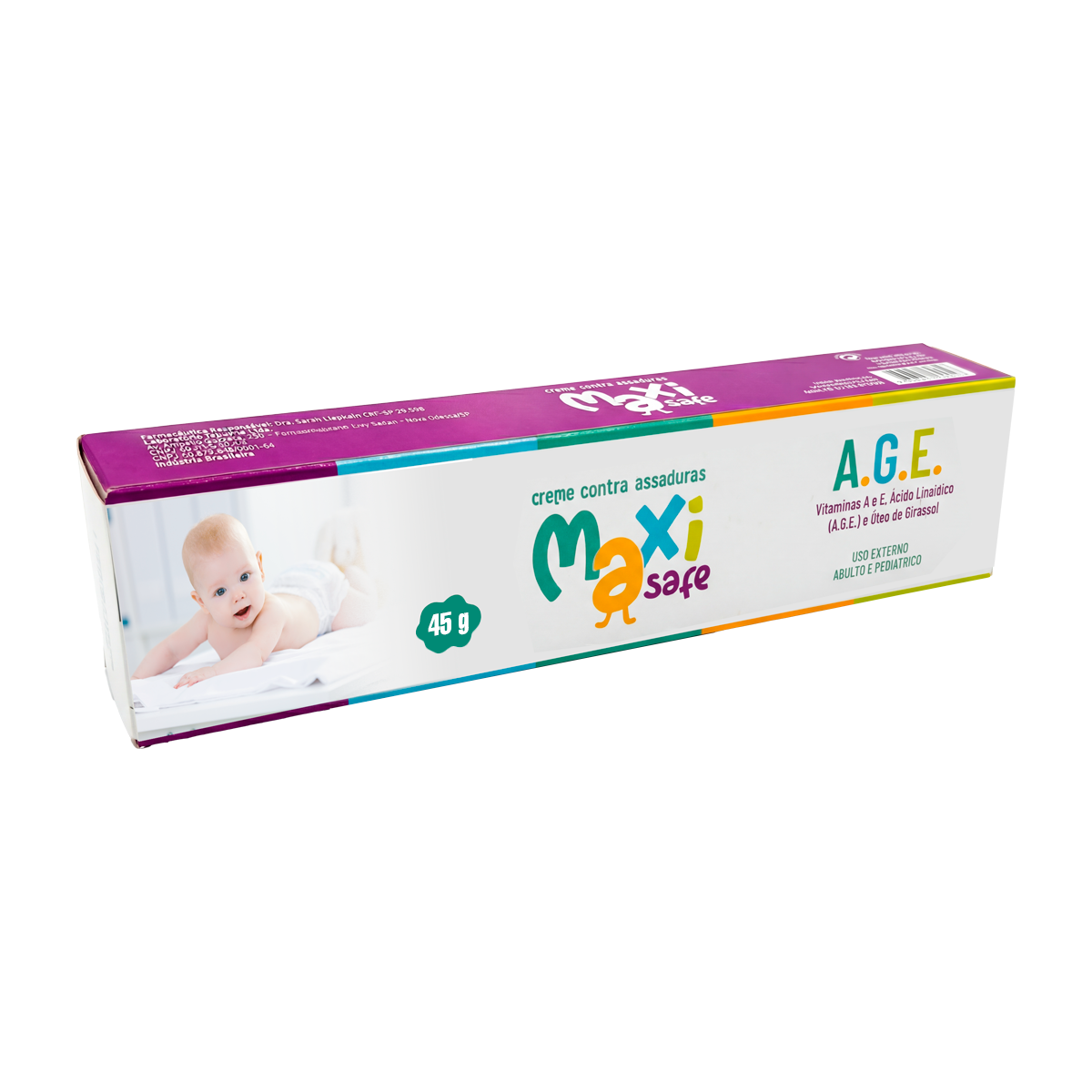 Creme Pomada de Assadura Óleo Girassol A.G.E 45g Maxi Baby - Imagem 6