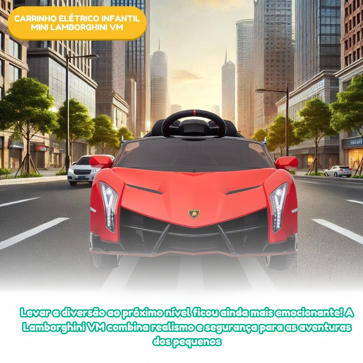 Carrinho Elétrico Infantil Mini Lamborghini VM - Replay Kids - Imagem 11