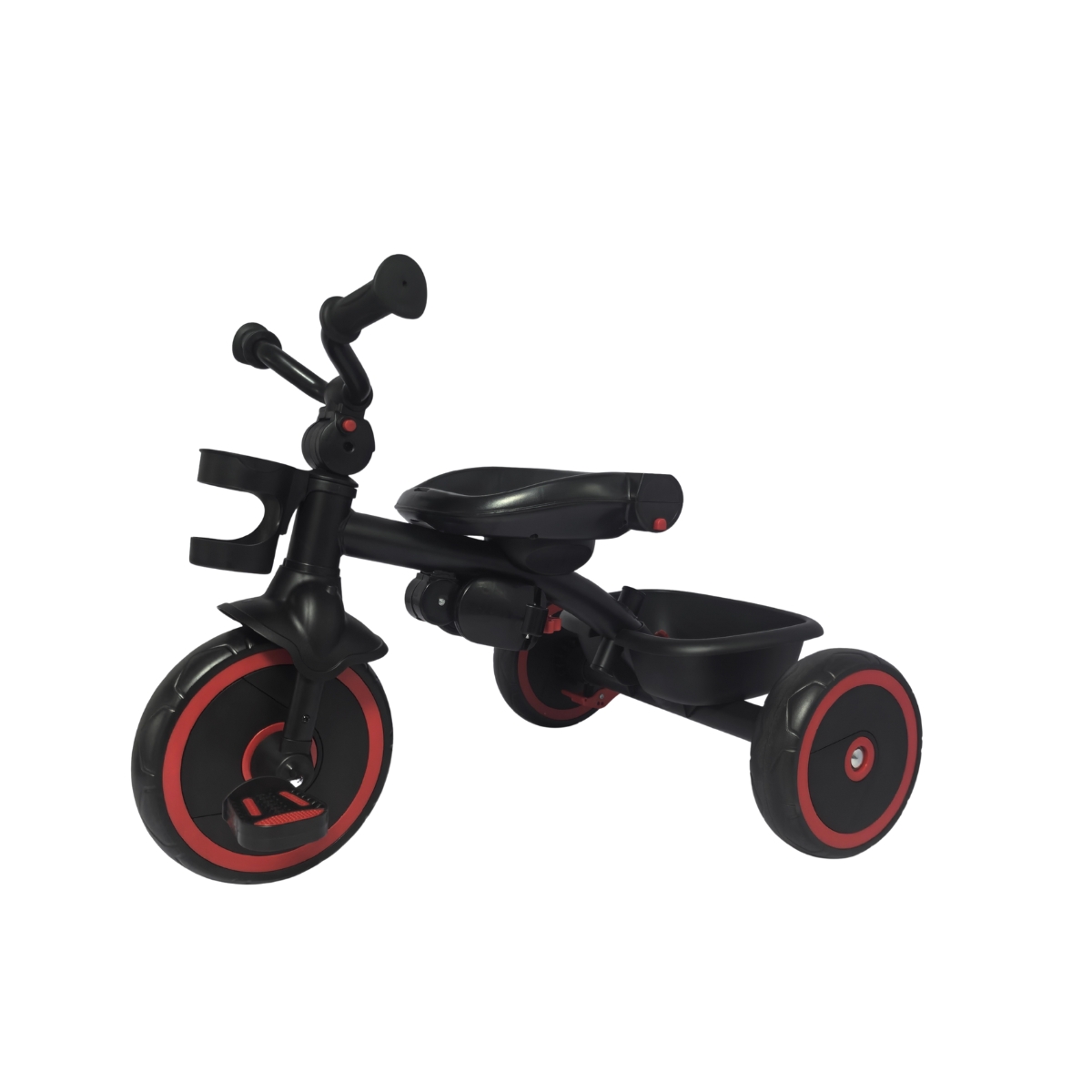 Triciclo Infantil com Empurrador 2 em 1 Waygo Verm Maxi Toys - Imagem 9