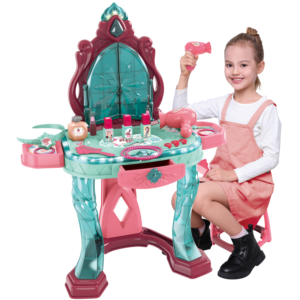 Penteadeira Infantil Acessórios Luz e Som Beauty Replay Kids - Imagem 3