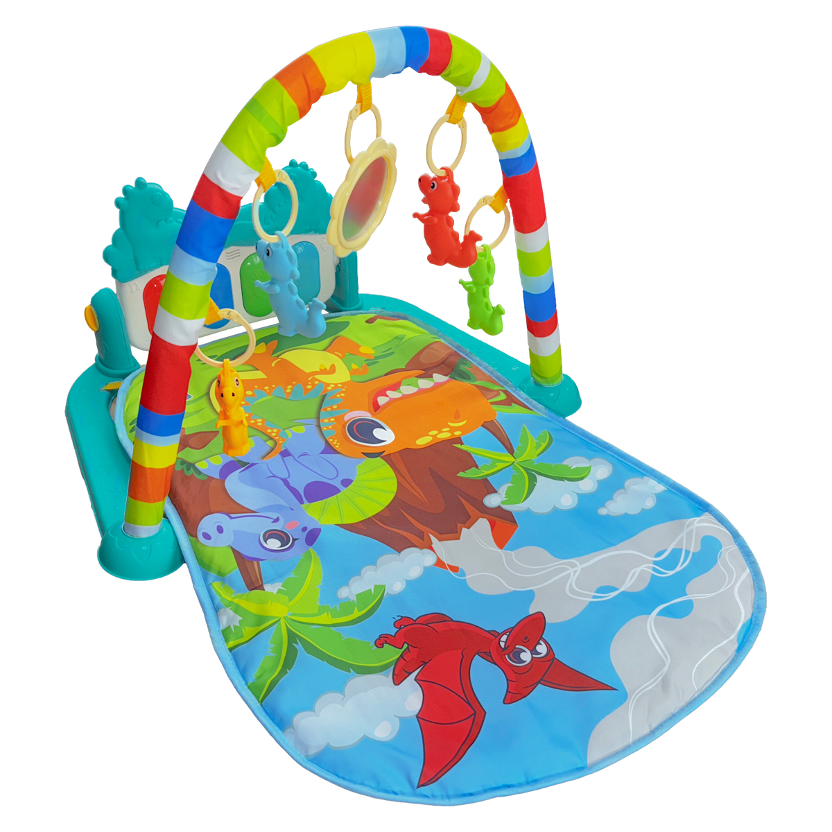 Tapete de Atividades Para Bebê Piano Funny Dino Maxi Baby - Imagem 3