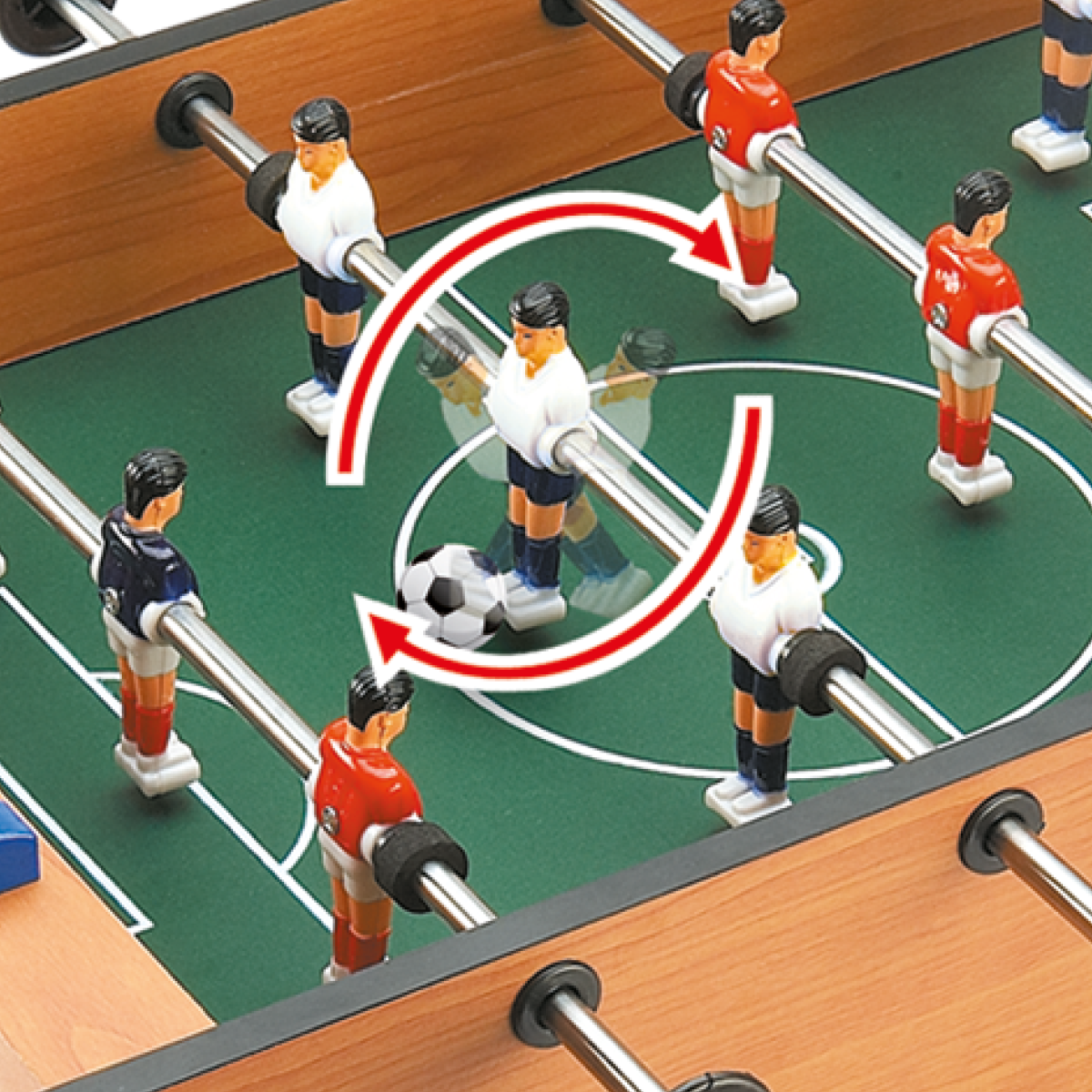 Mesa de Pebolim Infantil Mini Jogo de Futebol - Maxi Toys - Imagem 8