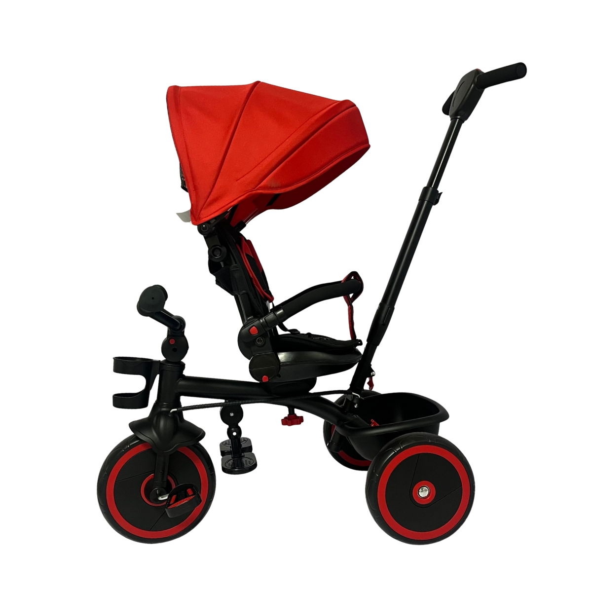 Triciclo Infantil com Empurrador 2 em 1 Waygo Verm Maxi Toys - Imagem 7