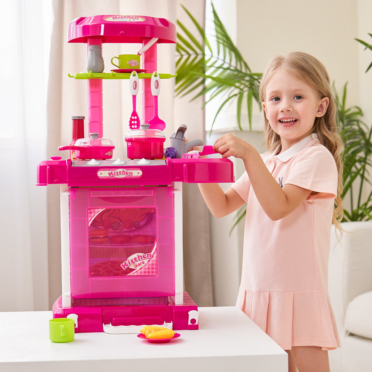Cozinha Infantil Brinquedo C/ Som e Luz Princess Replay Kids - Imagem 9