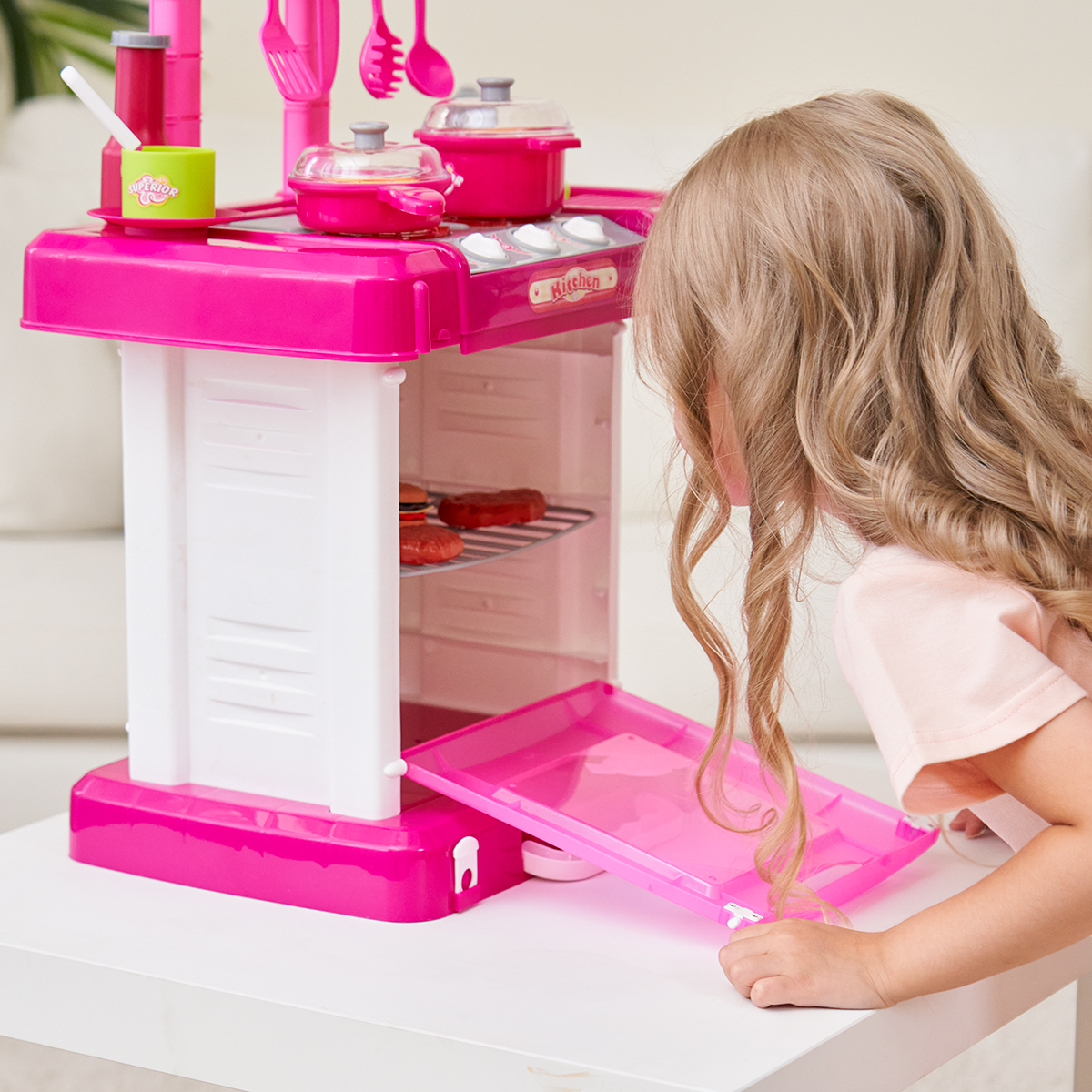 Cozinha Infantil Brinquedo C/ Som e Luz Princess Replay Kids - Imagem 10