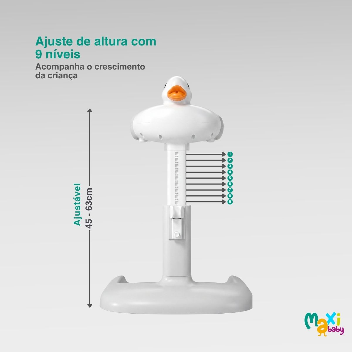 Suporte Banho Bebê P/Chuveiro e Banheira Duck Hug Maxi Baby - Imagem 7