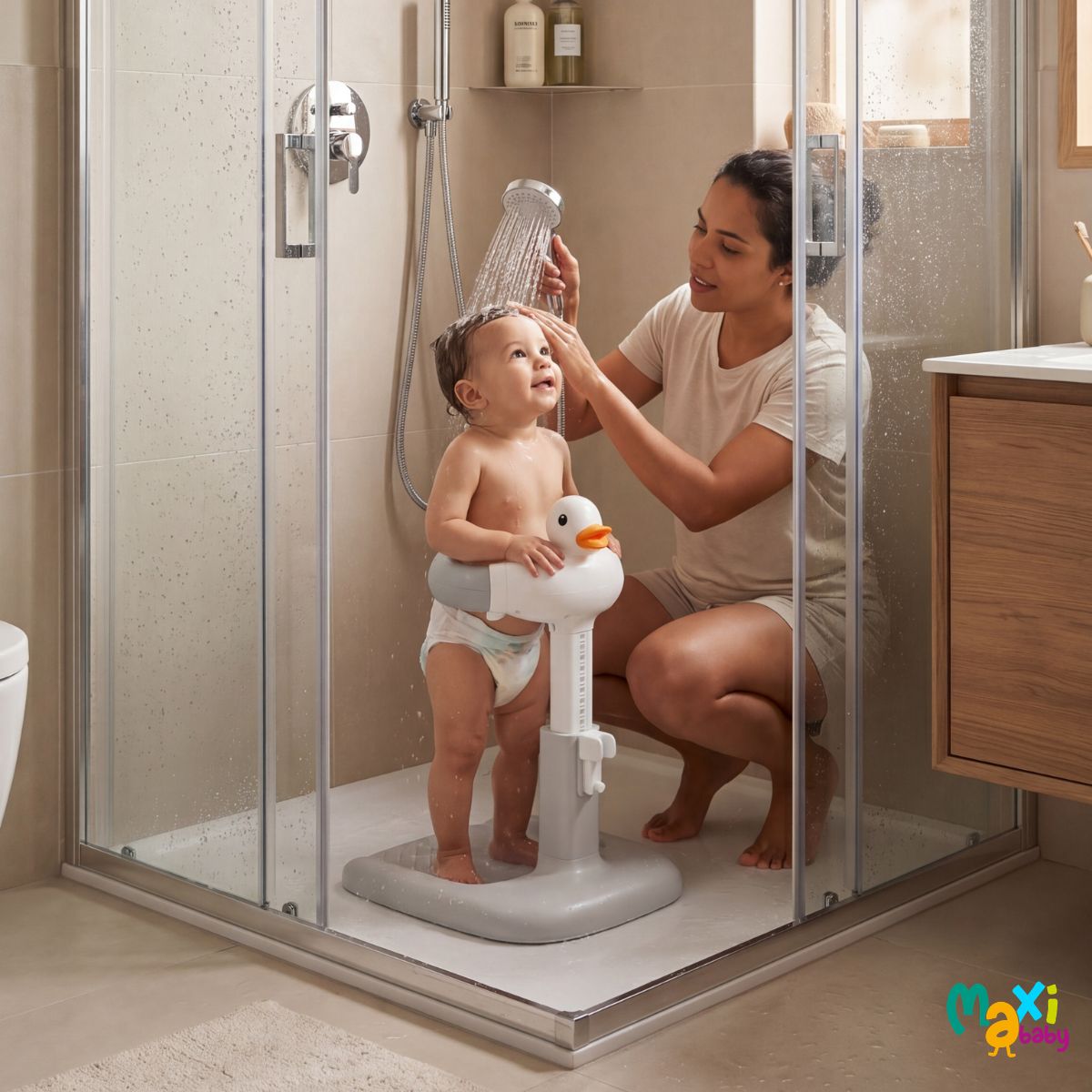 Suporte Banho Bebê P/Chuveiro e Banheira Duck Hug Maxi Baby - Imagem 2