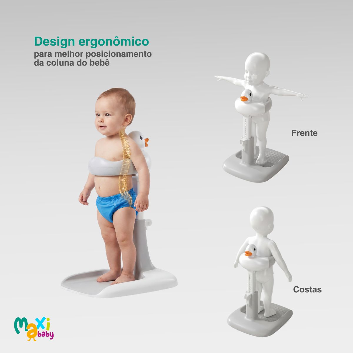 Suporte Banho Bebê P/Chuveiro e Banheira Duck Hug Maxi Baby - Imagem 6